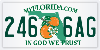FL license plate 2466AG