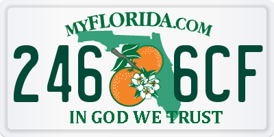 FL license plate 2466CF