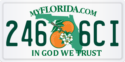 FL license plate 2466CI