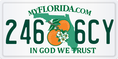 FL license plate 2466CY