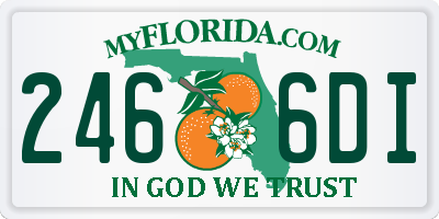 FL license plate 2466DI