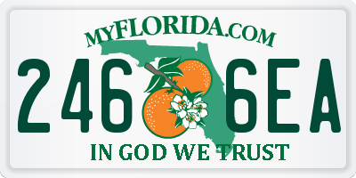FL license plate 2466EA