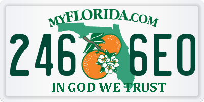 FL license plate 2466EO