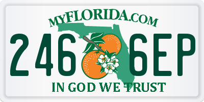 FL license plate 2466EP