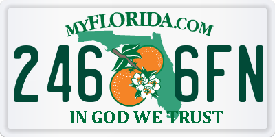 FL license plate 2466FN