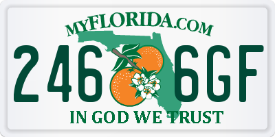 FL license plate 2466GF