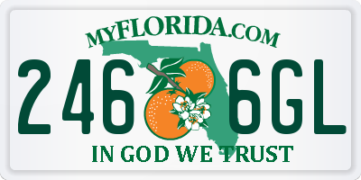 FL license plate 2466GL