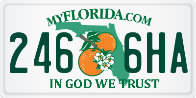 FL license plate 2466HA