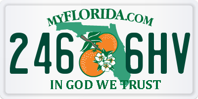 FL license plate 2466HV