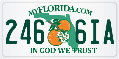 FL license plate 2466IA