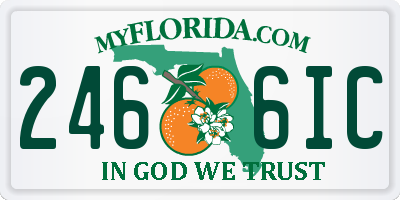 FL license plate 2466IC