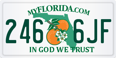 FL license plate 2466JF