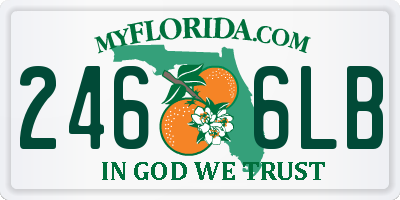 FL license plate 2466LB