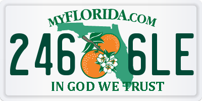 FL license plate 2466LE