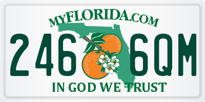 FL license plate 2466QM