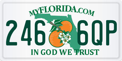 FL license plate 2466QP
