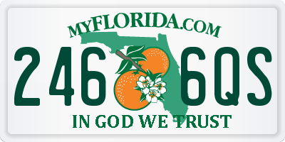 FL license plate 2466QS