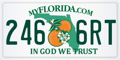 FL license plate 2466RT