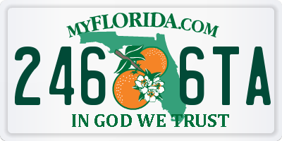 FL license plate 2466TA