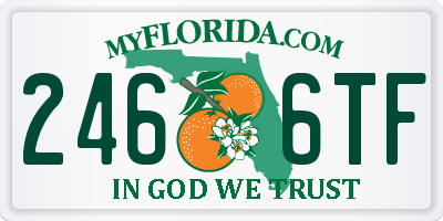 FL license plate 2466TF