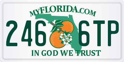 FL license plate 2466TP