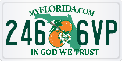 FL license plate 2466VP