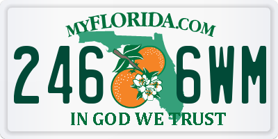 FL license plate 2466WM