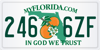 FL license plate 2466ZF