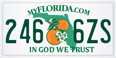 FL license plate 2466ZS