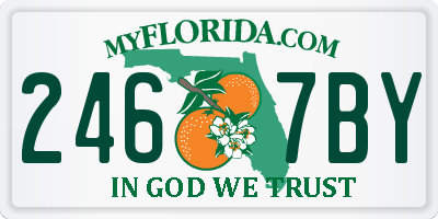 FL license plate 2467BY