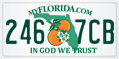 FL license plate 2467CB