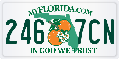 FL license plate 2467CN