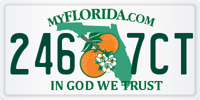 FL license plate 2467CT