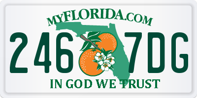 FL license plate 2467DG