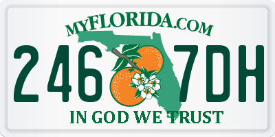 FL license plate 2467DH