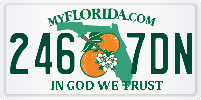 FL license plate 2467DN
