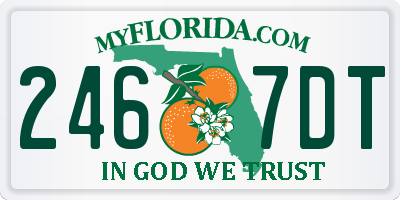 FL license plate 2467DT