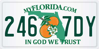 FL license plate 2467DY