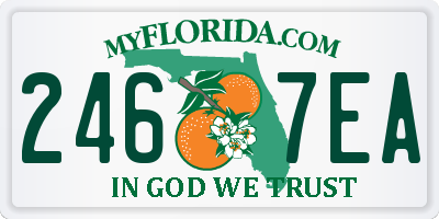 FL license plate 2467EA