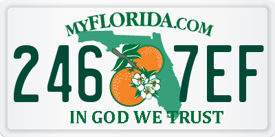 FL license plate 2467EF