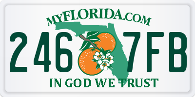 FL license plate 2467FB