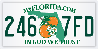 FL license plate 2467FD