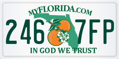 FL license plate 2467FP