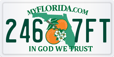 FL license plate 2467FT