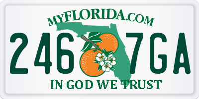 FL license plate 2467GA