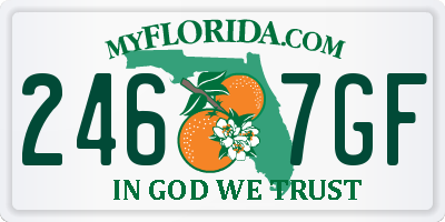 FL license plate 2467GF