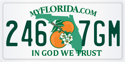 FL license plate 2467GM