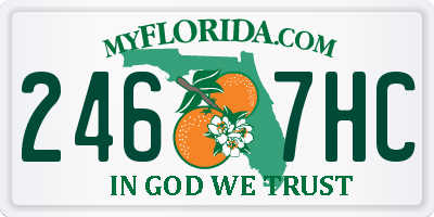 FL license plate 2467HC