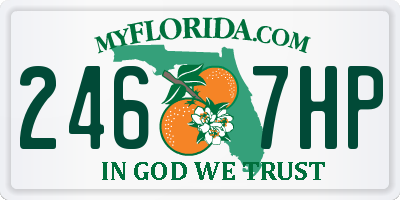 FL license plate 2467HP