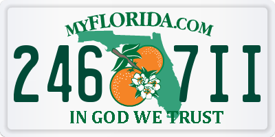 FL license plate 2467II
